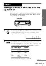 Preview for 13 page of Sony SLV-SX40EG Operating Instructions Manual