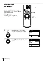 Preview for 18 page of Sony SLV-SX40EG Operating Instructions Manual