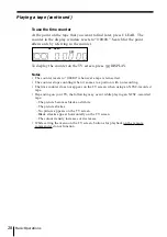 Preview for 28 page of Sony SLV-SX40EG Operating Instructions Manual