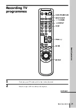 Preview for 29 page of Sony SLV-SX40EG Operating Instructions Manual