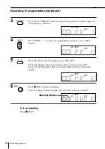 Preview for 30 page of Sony SLV-SX40EG Operating Instructions Manual