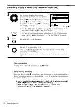 Preview for 34 page of Sony SLV-SX40EG Operating Instructions Manual