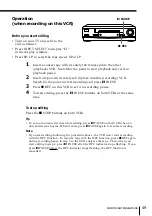 Preview for 49 page of Sony SLV-SX40EG Operating Instructions Manual