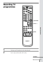 Предварительный просмотр 21 страницы Sony SLV-X815ME Operating Instructions Manual