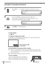 Предварительный просмотр 22 страницы Sony SLV-X815ME Operating Instructions Manual