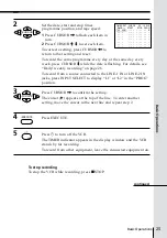 Предварительный просмотр 25 страницы Sony SLV-X815ME Operating Instructions Manual