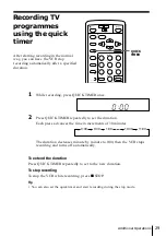 Предварительный просмотр 29 страницы Sony SLV-X815ME Operating Instructions Manual