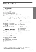 Preview for 3 page of Sony SLV-X847ML Operating Instructions Manual