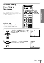 Preview for 17 page of Sony SLV-X847ML Operating Instructions Manual