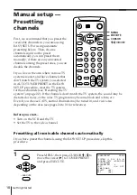 Preview for 18 page of Sony SLV-X847ML Operating Instructions Manual