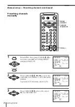 Preview for 20 page of Sony SLV-X847ML Operating Instructions Manual