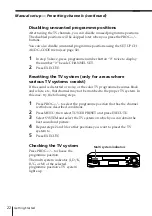 Preview for 22 page of Sony SLV-X847ML Operating Instructions Manual