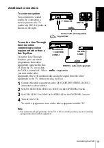 Preview for 19 page of Sony SLV-X9D Operating Instructions Manual