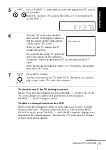 Preview for 21 page of Sony SLV-X9D Operating Instructions Manual