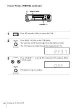 Preview for 22 page of Sony SLV-X9D Operating Instructions Manual