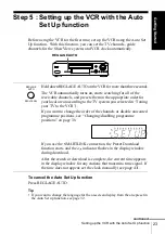 Preview for 23 page of Sony SLV-X9D Operating Instructions Manual