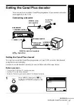 Preview for 47 page of Sony SLV-X9D Operating Instructions Manual