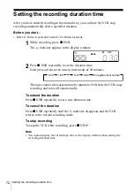 Preview for 72 page of Sony SLV-X9D Operating Instructions Manual