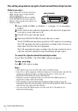 Preview for 74 page of Sony SLV-X9D Operating Instructions Manual