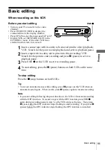 Preview for 95 page of Sony SLV-X9D Operating Instructions Manual