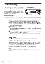 Preview for 96 page of Sony SLV-X9D Operating Instructions Manual