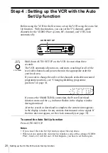 Preview for 20 page of Sony SLV-X9G Operating Instructions Manual