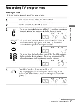 Preview for 47 page of Sony SLV-X9G Operating Instructions Manual