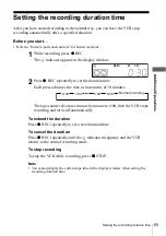 Preview for 65 page of Sony SLV-X9G Operating Instructions Manual