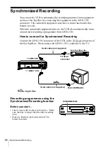 Preview for 66 page of Sony SLV-X9G Operating Instructions Manual