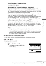 Preview for 77 page of Sony SLV-X9G Operating Instructions Manual