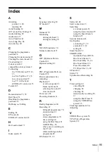 Preview for 95 page of Sony SLV-X9G Operating Instructions Manual