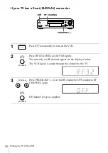 Preview for 20 page of Sony SLV-X9N ShowView Operating Instructions Manual