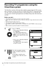 Preview for 52 page of Sony SLV-X9N ShowView Operating Instructions Manual