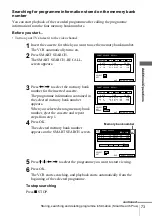 Preview for 73 page of Sony SLV-X9N ShowView Operating Instructions Manual