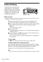 Preview for 86 page of Sony SLV-X9N ShowView Operating Instructions Manual