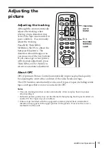 Preview for 15 page of Sony SLV-XA127PS Operating Instructions Manual