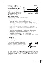 Preview for 17 page of Sony SLV-XA17ME Operating Instructions Manual