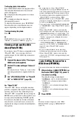 Preview for 17 page of Sony SMPU10 - USB Media Player Operating Instructions Manual