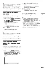 Preview for 21 page of Sony SMPU10 - USB Media Player Operating Instructions Manual