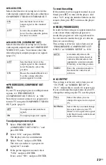 Preview for 23 page of Sony SMPU10 - USB Media Player Operating Instructions Manual