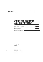 Preview for 1 page of Sony SMS-2P Operationg Instructions