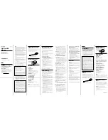 Preview for 1 page of Sony SMU-CM2 Operating Instructions