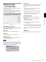 Preview for 21 page of Sony SNC-DP10 User Manual