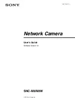 Preview for 1 page of Sony SNC-M3 - Pan/Tilt IP Network Camera User Manual