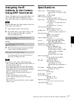 Preview for 41 page of Sony SNC-M3 - Pan/Tilt IP Network Camera User Manual