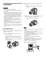 Preview for 7 page of Sony SNC-VB770 Installation Manual