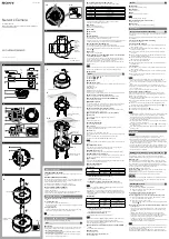 Sony SNC-VM642R Installation Manual preview