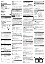 Preview for 1 page of Sony SNCA-CFW5 Operating Instructions Manual