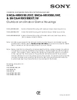 Sony SNCA-HRX550/EXT Installation And Operation Instructions Manual preview