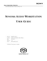 Sony SONOMA User Manual preview